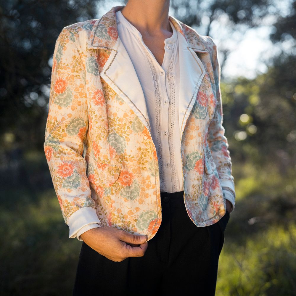 Apparel - Flowery cushions - ROSE VELOURS