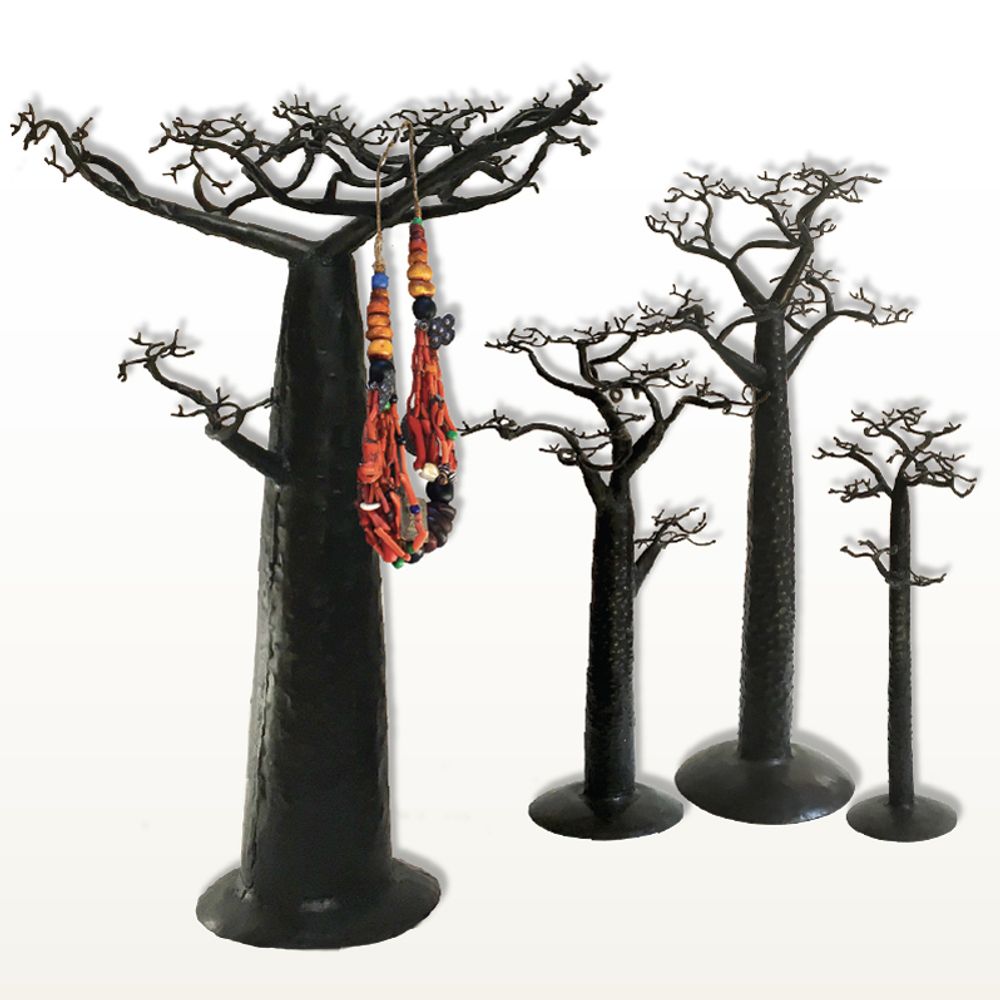 Bijoux - PORTE-BIJOUX BAOBAB EN METAL RECYCLÉ - PASSERAILES