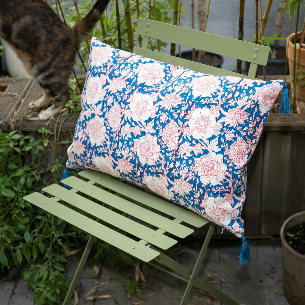 Table linen - block print cushions - ZEN ETHIC *