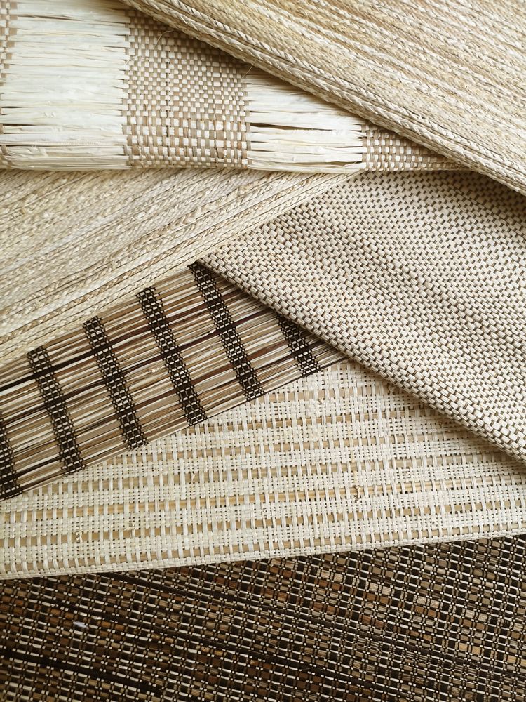Upholstery fabrics - EVASION raffia fabric - BISSON BRUNEEL