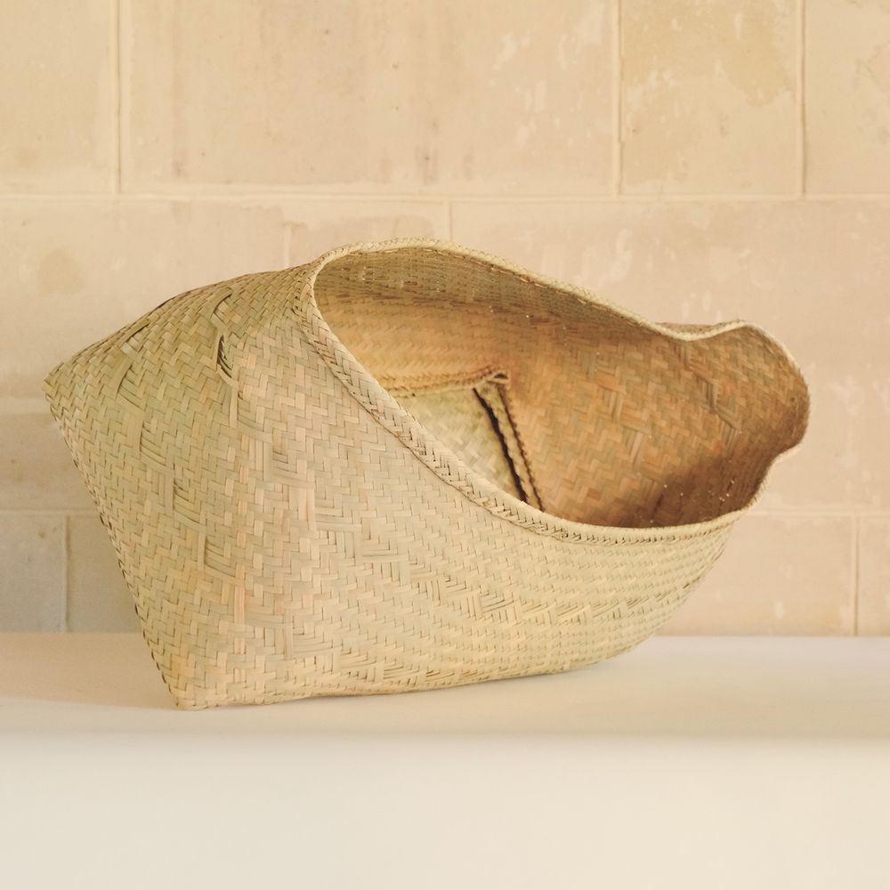 Laundry baskets - Oversized Basket - Palm fibre collection by AS'ART - AS'ART A SENSE OF CRAFTS