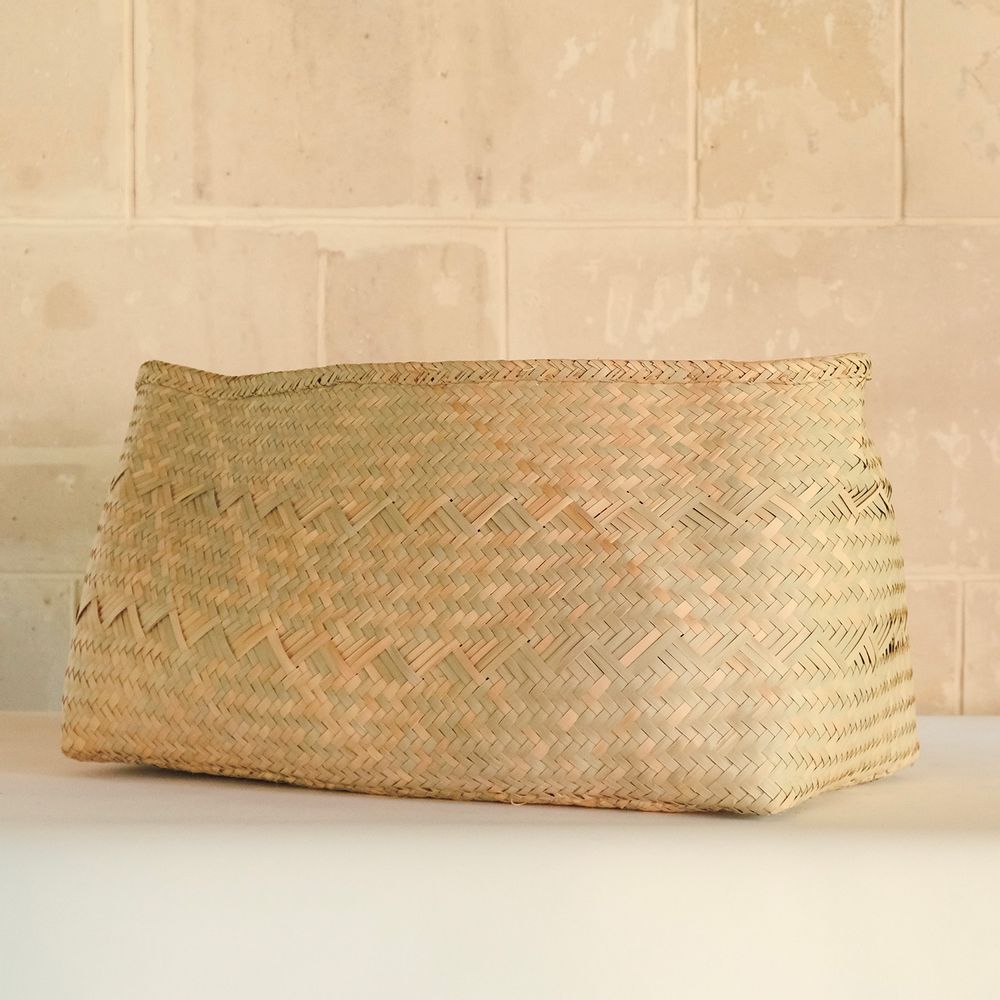 Laundry baskets - Oversized Basket - Palm fibre collection by AS'ART - AS'ART A SENSE OF CRAFTS
