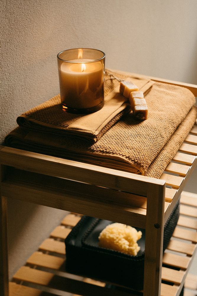 Bathroom storage - 3 tier bamboo cart 46x35x74.5 cm BA22006 - ANDREA HOUSE