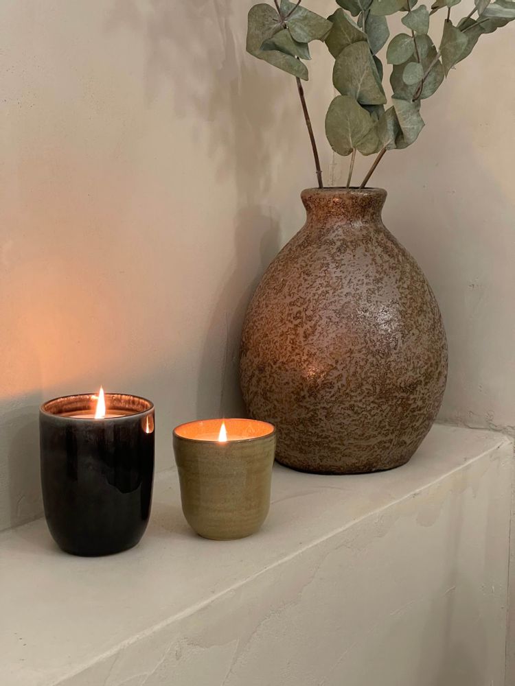 Céramique - BOUGIE DE NOËL - THÉ - MAISON ÉVIDENCE