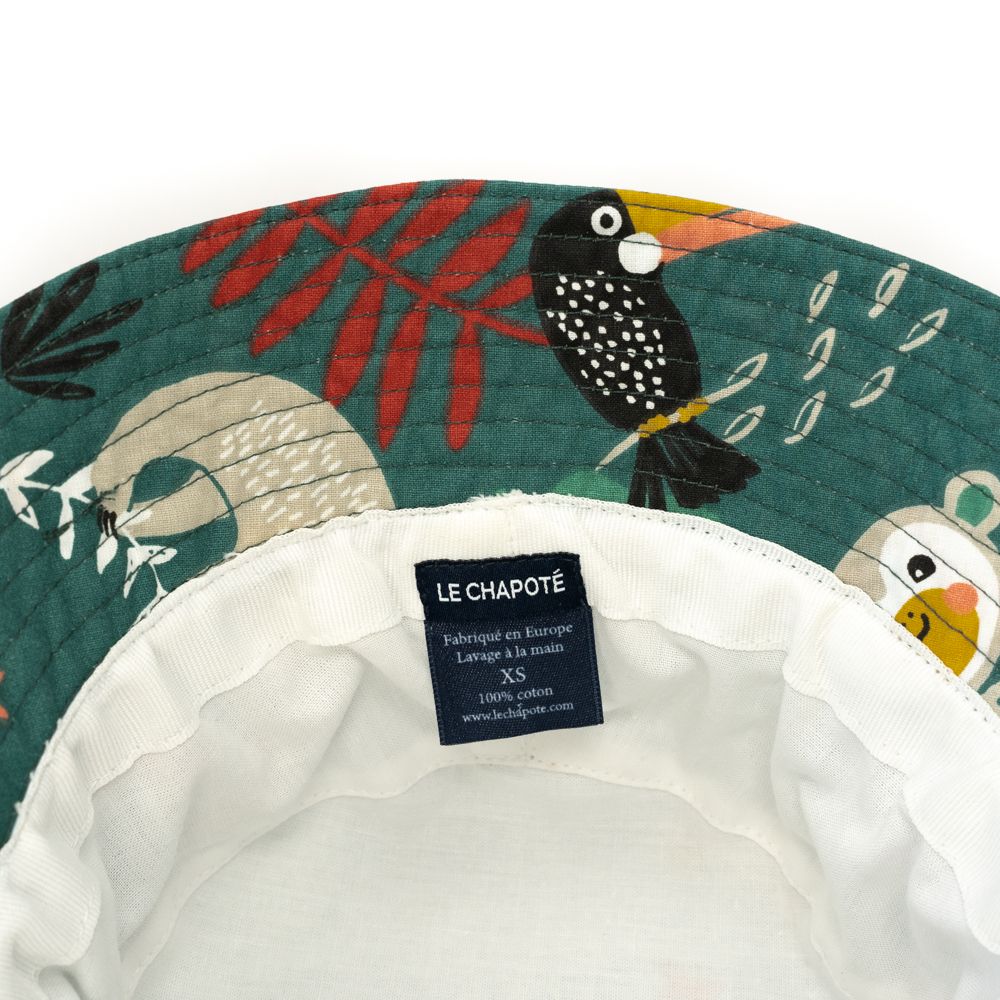 Chapeaux - Bob enfant - paresseux vert - LE CHAPOTE