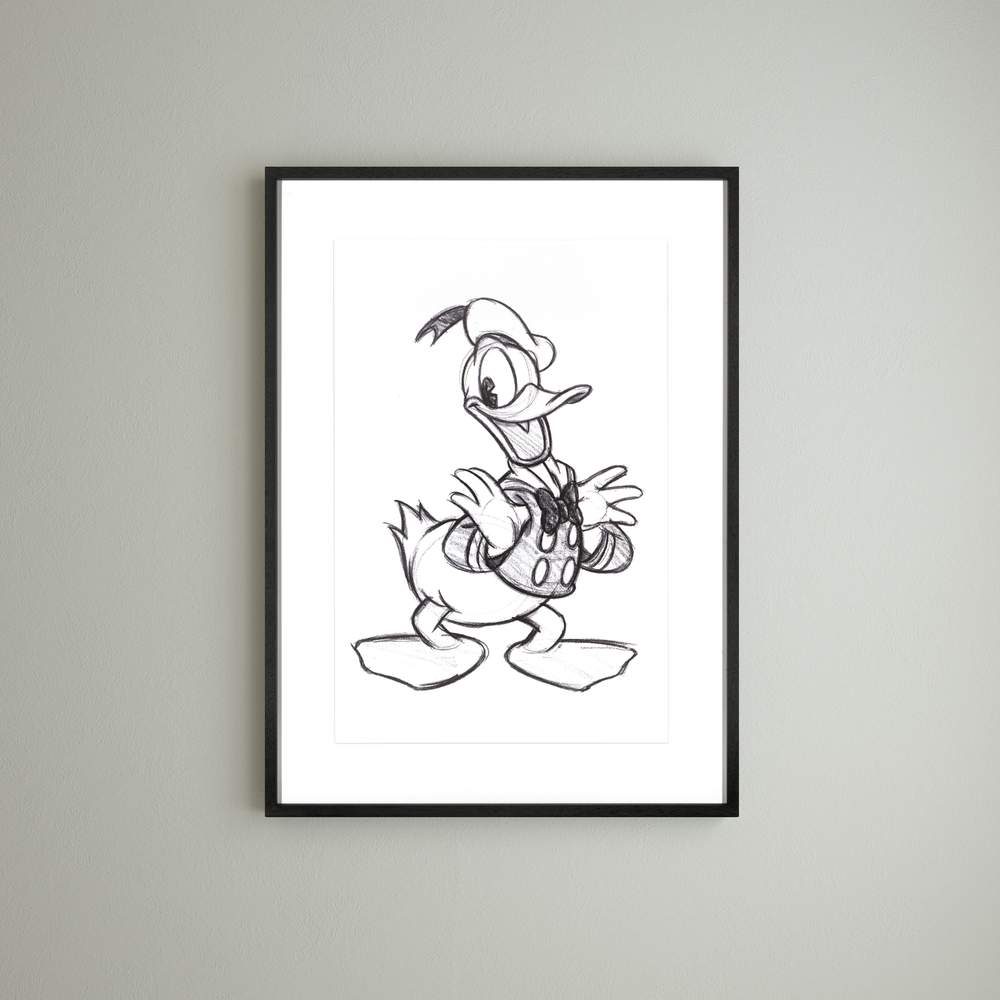 Frames - Wall decoration. Micky & Donald Sketch - ABLO BLOMMAERT
