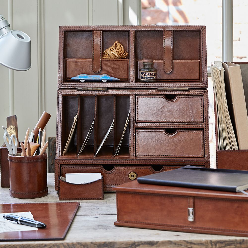 Coffrets et boîtes - Boîte à papier en cuir - LIFE OF RILEY