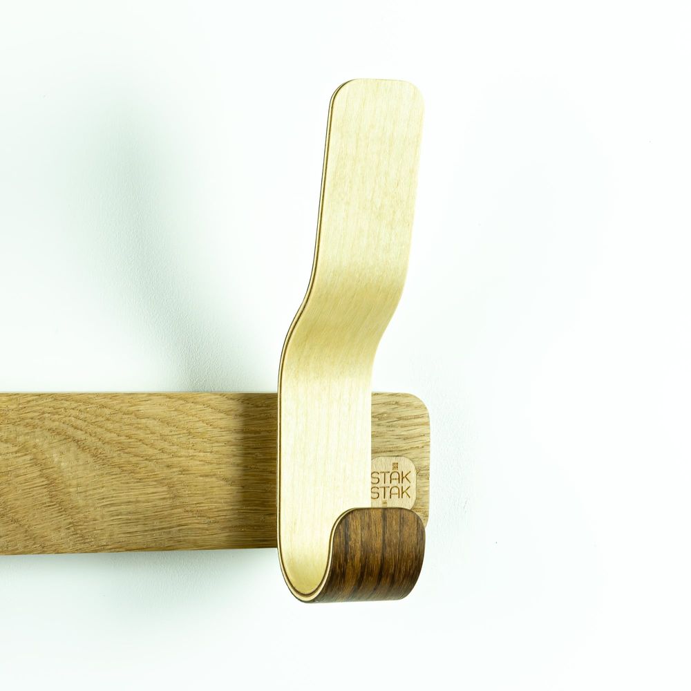 Objets design - Patère design en bois Snaky - STAK STAK