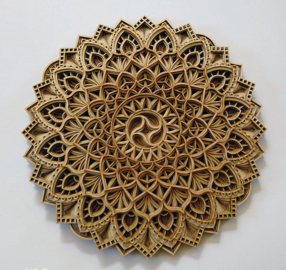 Other wall decoration - Wood Mandala, Apartment Decor, Elegant Wall Art - BHDECOR