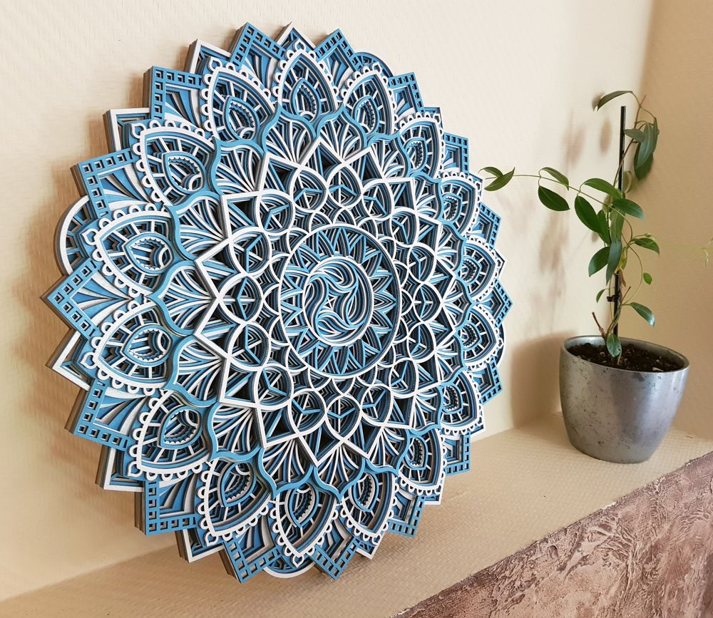 Other wall decoration - Wood Mandala, Apartment Decor, Elegant Wall Art - BHDECOR