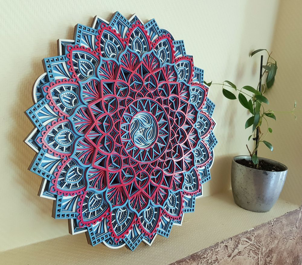 Other wall decoration - Wood Mandala, Apartment Decor, Elegant Wall Art - BHDECOR