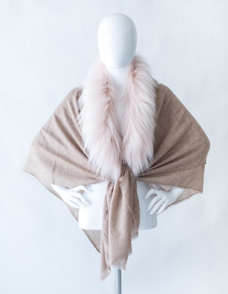 Scarves - Cashmere & Faux Fur Stoles - MAISON EVELYNE PRÉLONGE FRANCE