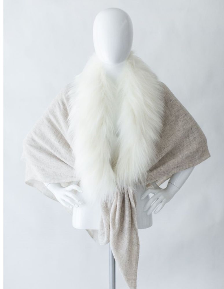 Scarves - Cashmere & Faux Fur Stoles - MAISON EVELYNE PRÉLONGE FRANCE