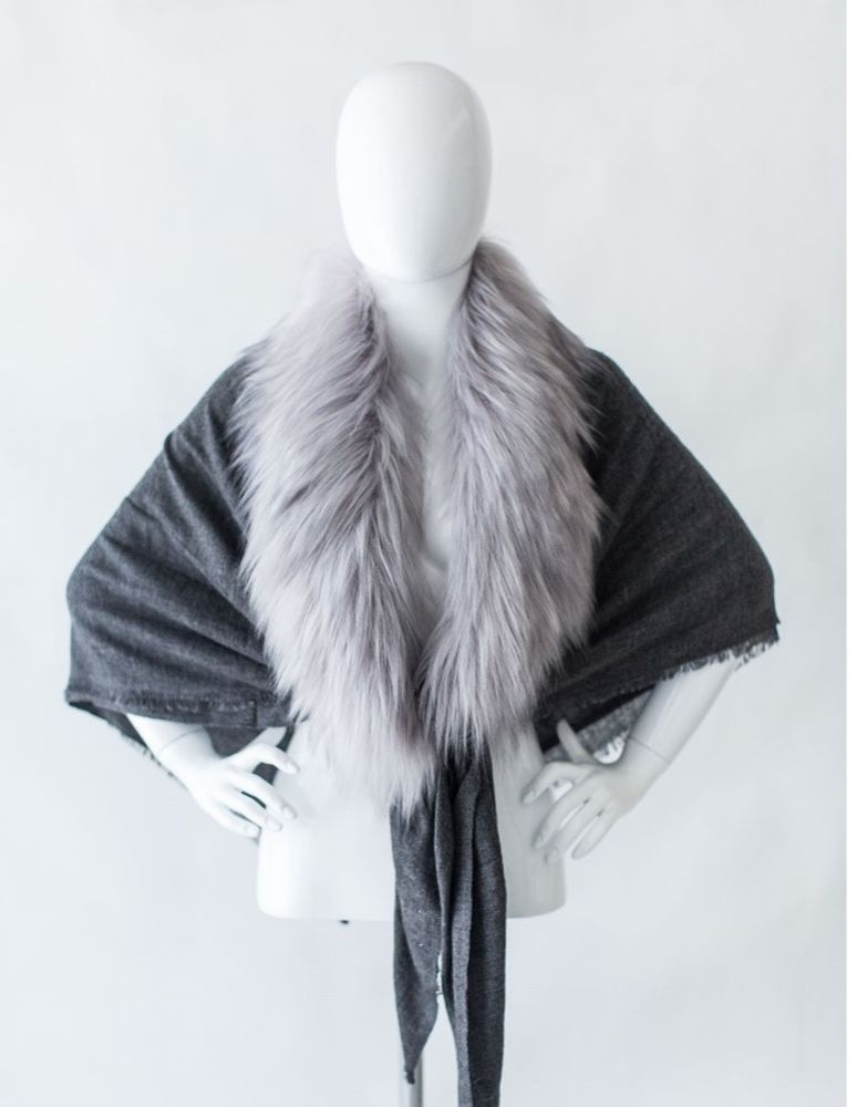 Scarves - Cashmere & Faux Fur Stoles - MAISON EVELYNE PRÉLONGE FRANCE