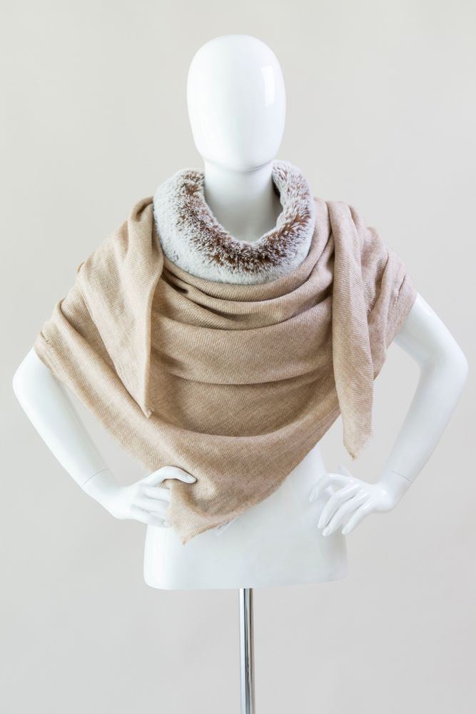 Scarves - Cashmere & Faux Fur Stoles - MAISON EVELYNE PRÉLONGE FRANCE