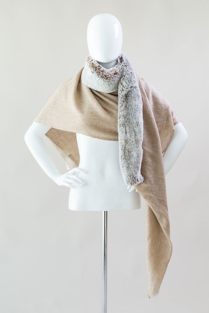 Scarves - Cashmere & Faux Fur Stoles - MAISON EVELYNE PRÉLONGE FRANCE