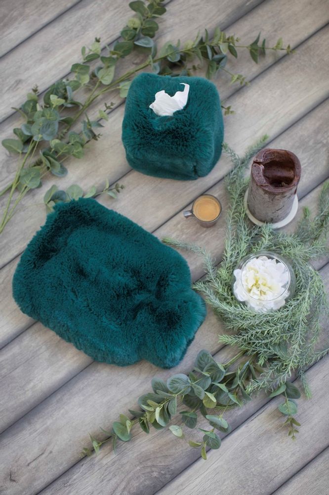Textile and surface design - Faux fur hot water bottles - MAISON EVELYNE PRÉLONGE FRANCE