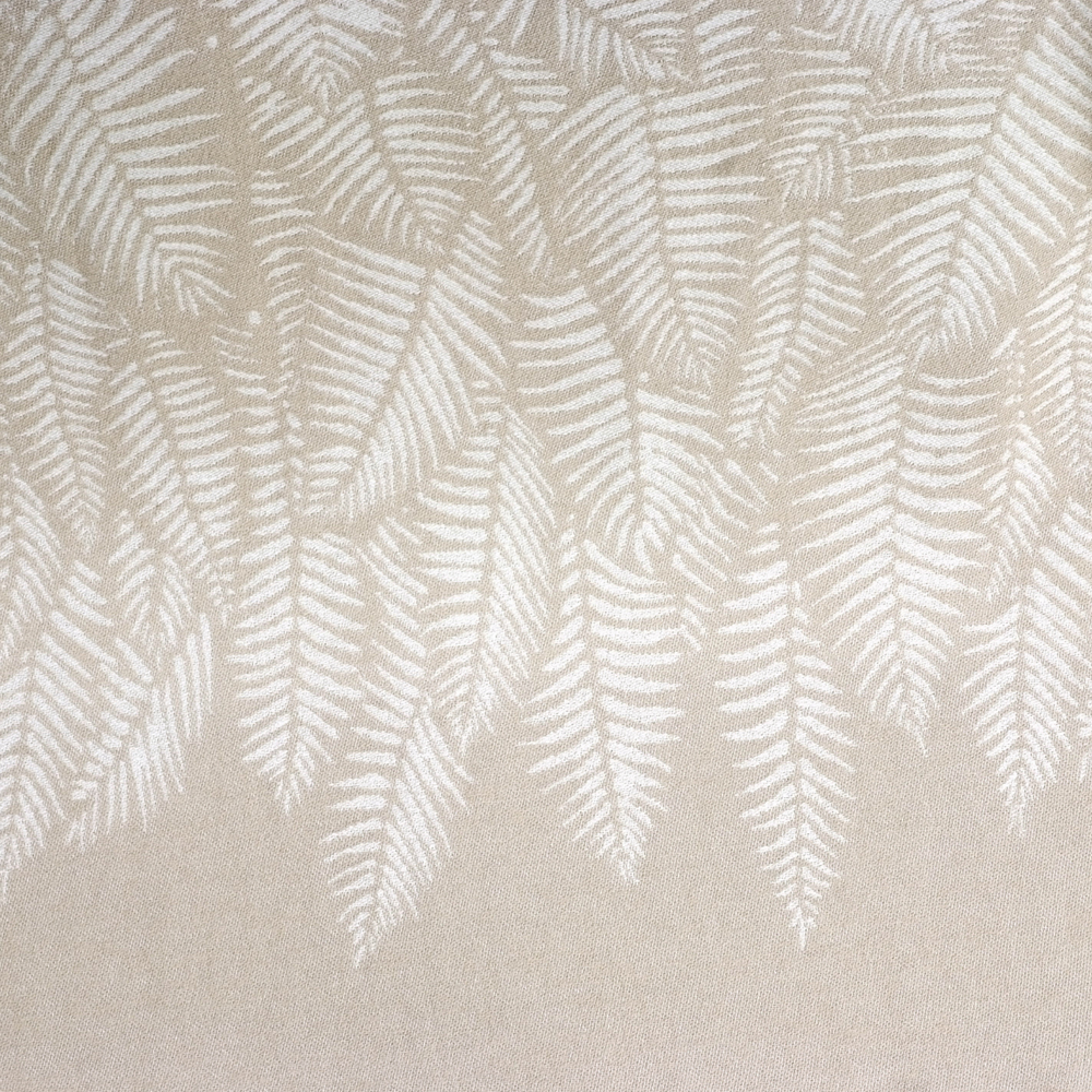 Throw blankets - NEW Fern Pure Cotton Throw - Available in Beige and Light Green - 130 x 190 cm - J.J. TEXTILE LTD