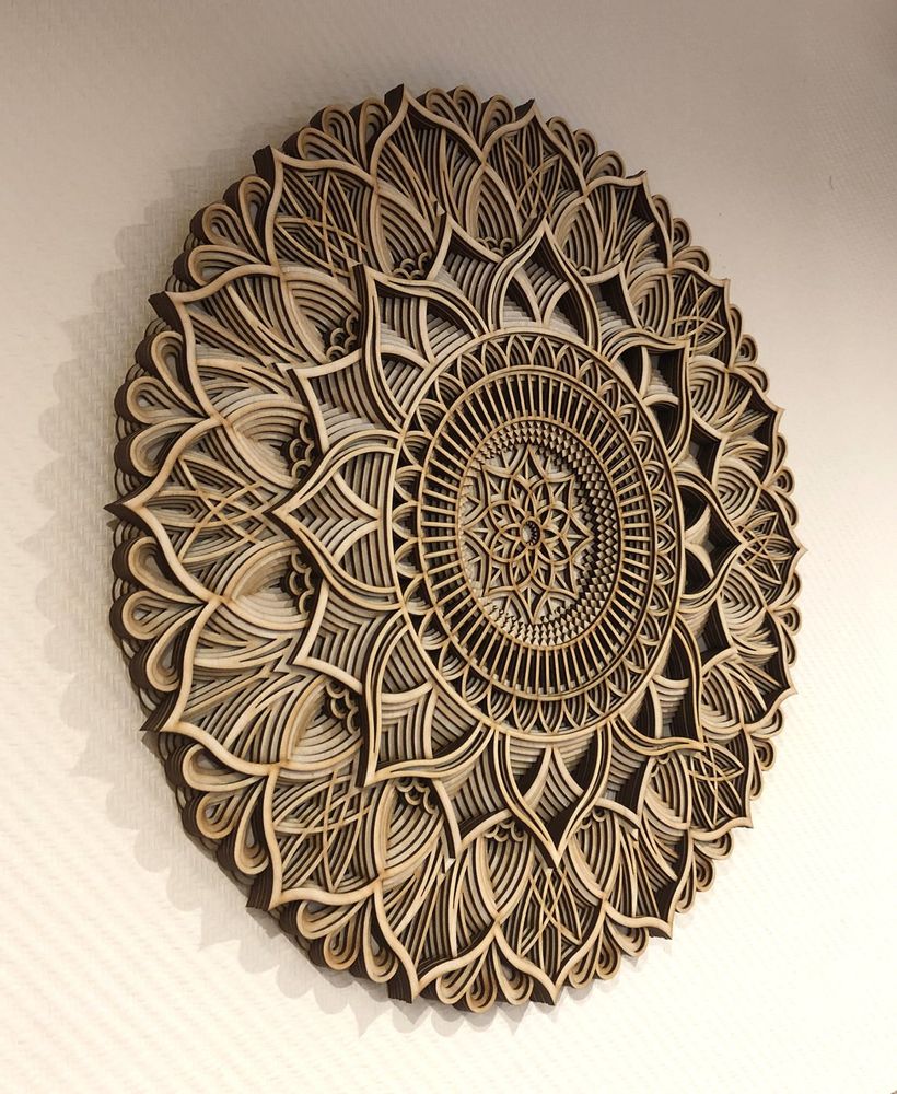Other wall decoration - Wood Mandala, Apartment Decor - BHDECOR