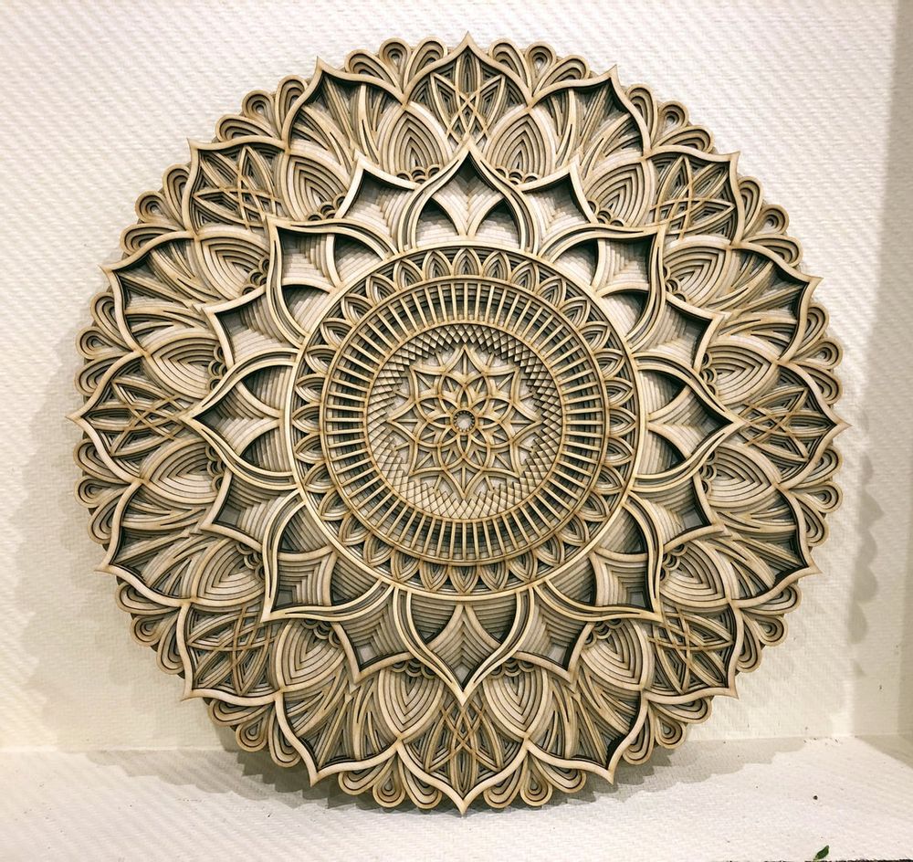 Other wall decoration - Wood Mandala, Apartment Decor - BHDECOR