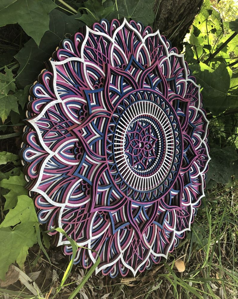 Other wall decoration - Wood Mandala, Apartment Decor - BHDECOR