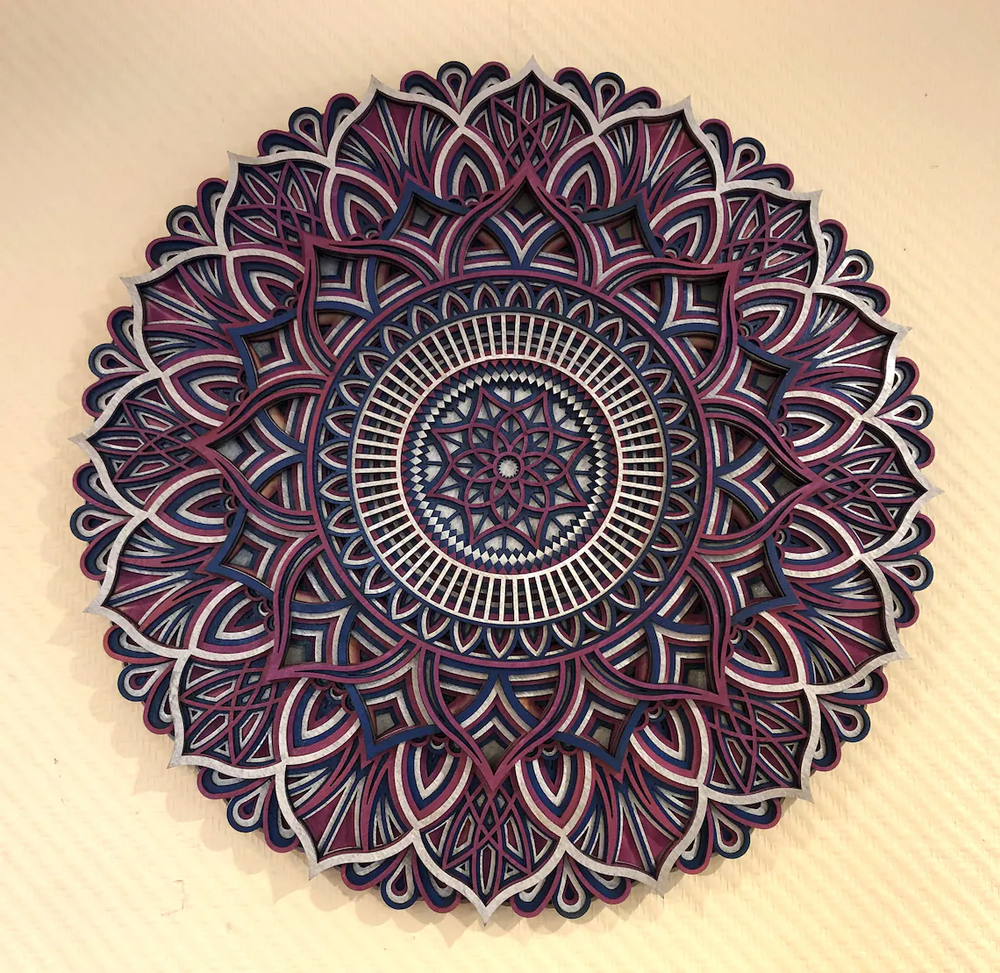 Other wall decoration - Wood Mandala, Apartment Decor - BHDECOR