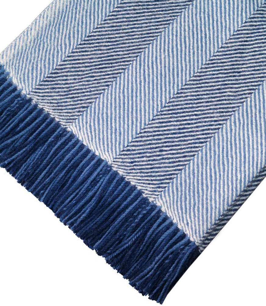 Foulards et écharpes - COUVRE-LIT CLASSIQUE EN ALPAGA À CHEVRONS. Luxe et durabilité. Fibres naturelles - PUEBLO