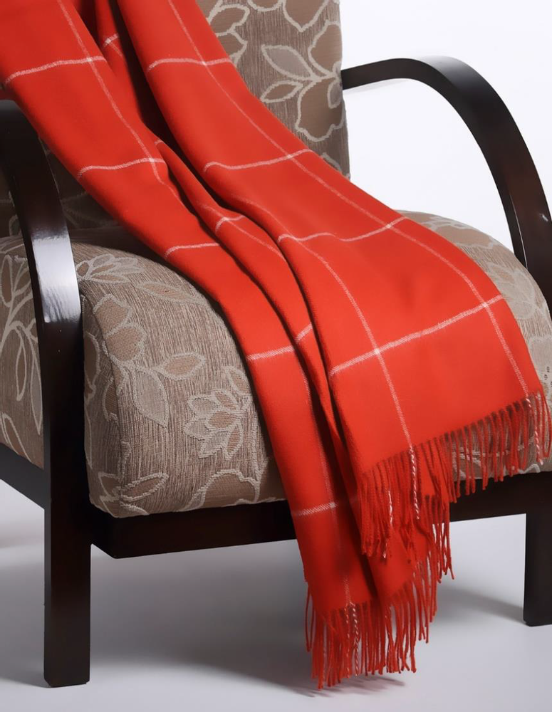 Plaids - Couvre-lit carré 100 % bébé alpaga. Fibres naturelles. Luxe et durabilité - PUEBLO