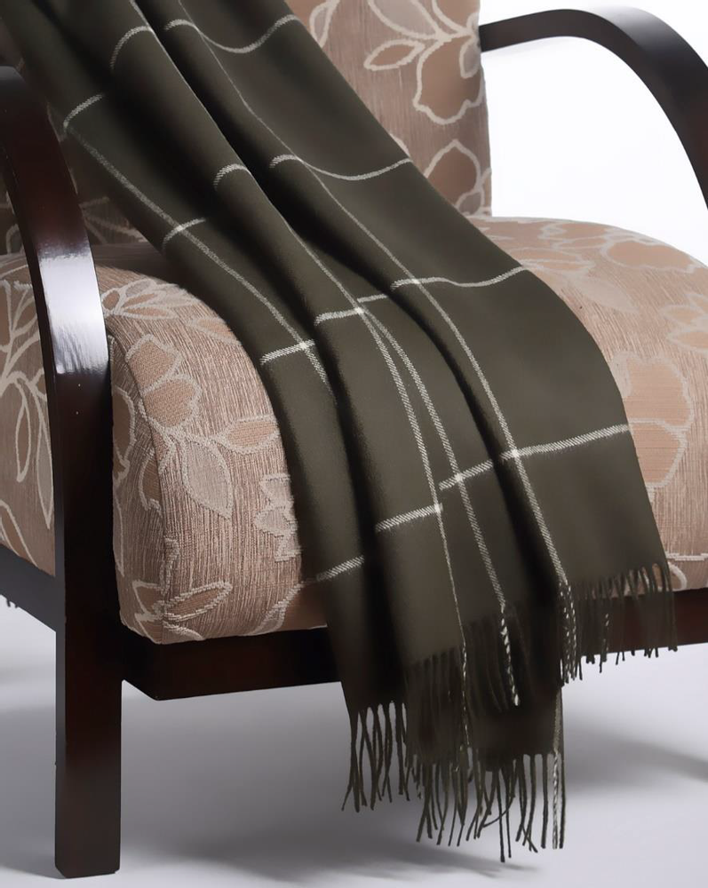 Plaids - Couvre-lit carré 100 % bébé alpaga. Fibres naturelles. Luxe et durabilité - PUEBLO