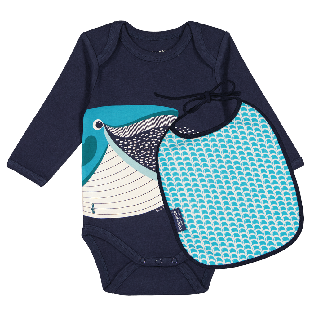 Accessoires pour puériculture - Set Body + Bavoir Ours Polaire - COQ EN PATE