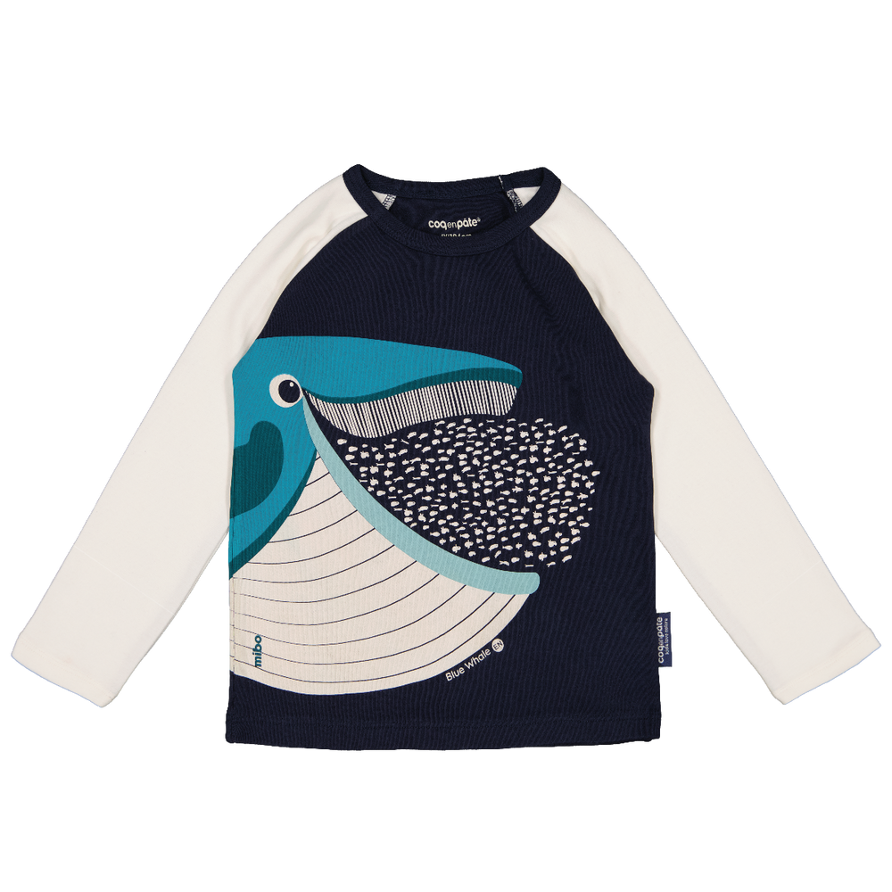 Prêt-à-porter - T Shirt ML Raglan Baleine - COQ EN PATE