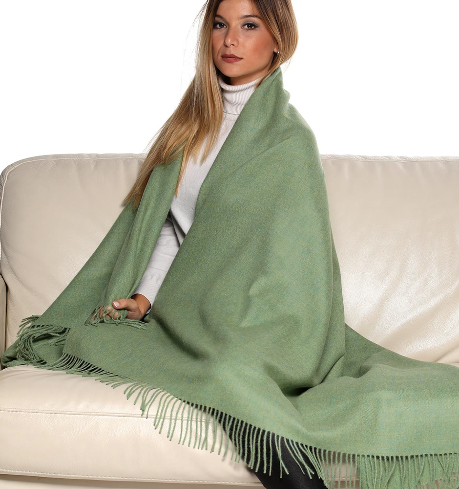 Foulards et écharpes - Couvre-lit 100 % bébé alpaga. Design mélangé. Fibres naturelles certifiées - PUEBLO