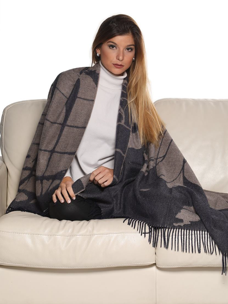 Foulards et écharpes - Plaid 100 % jacquard en alpaga pour bébé. Luxe et durabilité. Fibres naturelles - PUEBLO