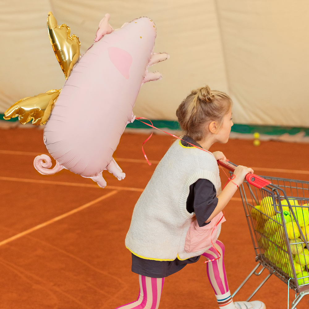 Objets de décoration - Foil balloon Pig - PARTYDECO