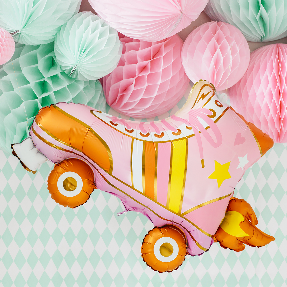 Decorative objects - Foil balloon Roller Skate, 74x51cm, mix - PARTYDECO