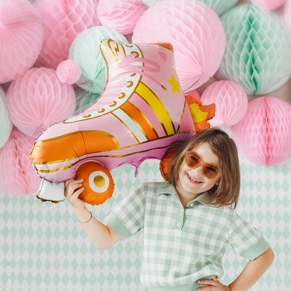 Decorative objects - Foil balloon Roller Skate, 74x51cm, mix - PARTYDECO