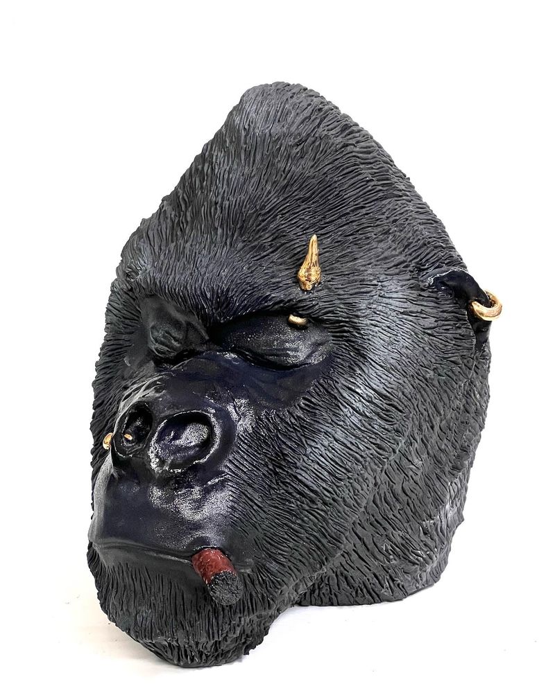Unique pieces - Gorilla Boss sculpture - CERAMICHE FUTURO D'ARTE