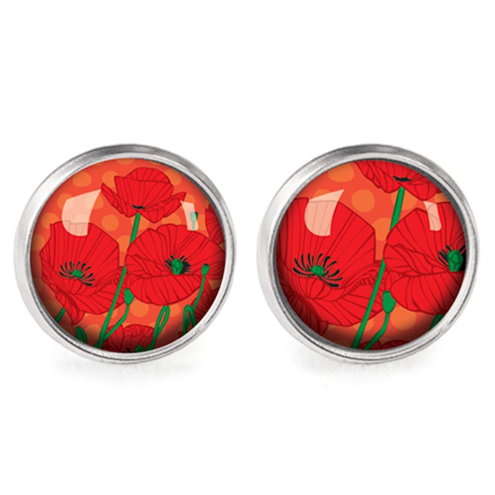 Bijoux - Boucles d'oreilles Queen Size acier chirurgical inoxydable Argenté - Poppy - LES JOLIES D'EMILIE
