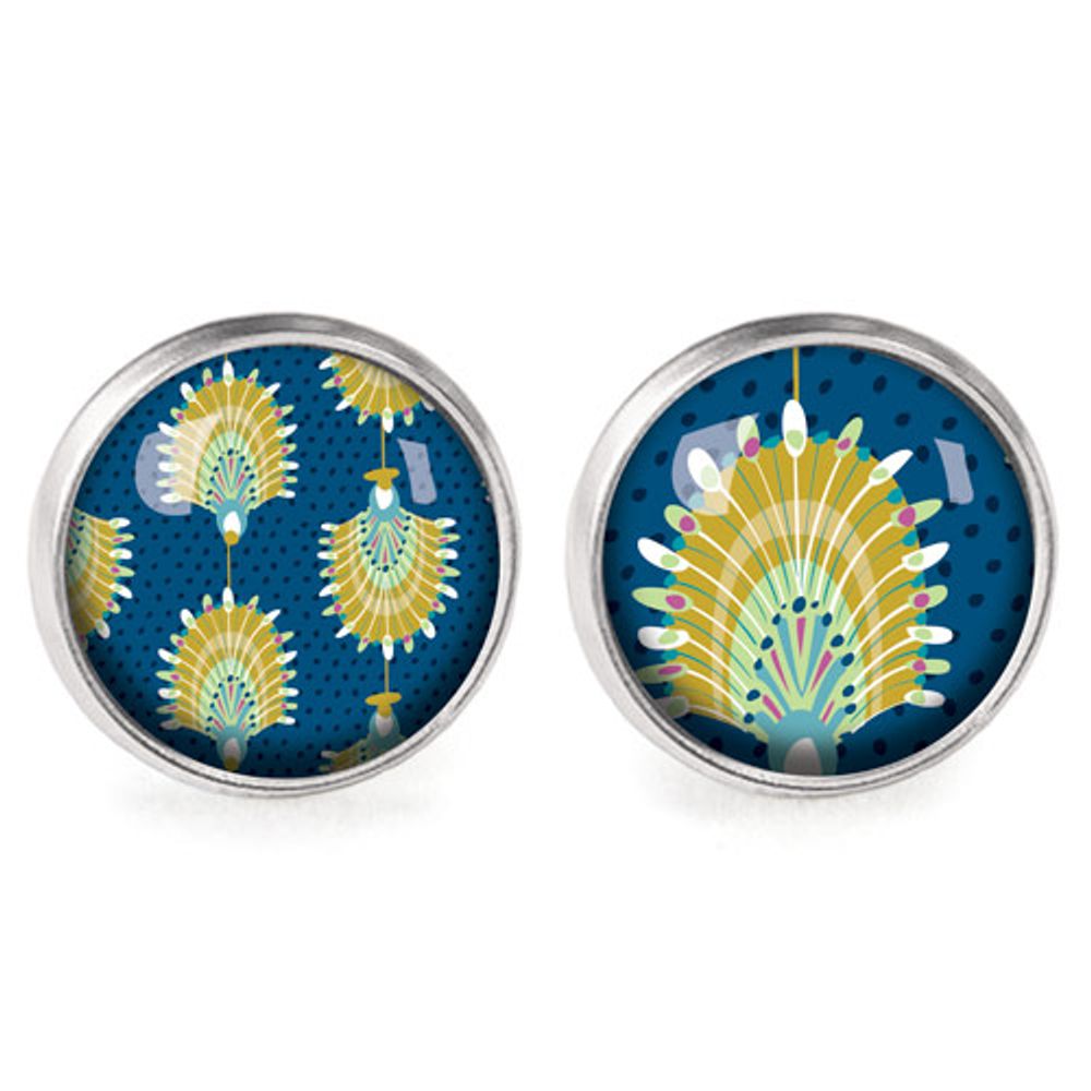 Bijoux - Boucles d'oreilles Queen Size acier chirurgical inoxydable Argenté - Flabellum - LES JOLIES D'EMILIE
