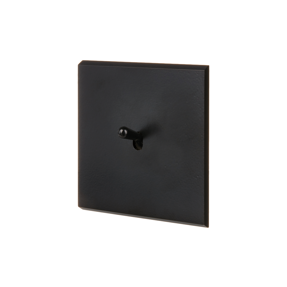 Design objects - Confidence Screwless Toggle in Matte Black On Single Brass Plate Matte Black Finish - MODELEC
