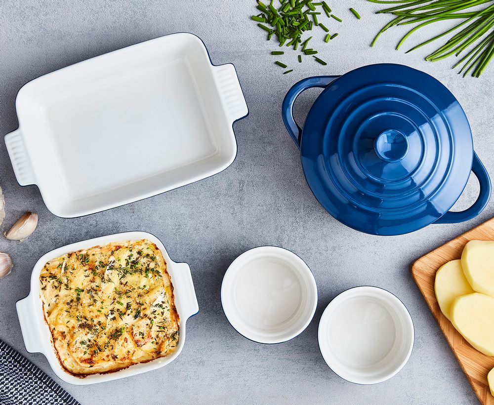 Platter and bowls - Barbary & Oak Foundry Ceramic Ovenware Gift Set - RKW LTD - BARBARY & OAK