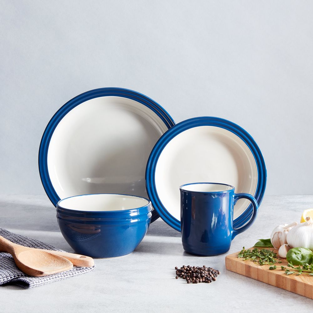 Assiettes au quotidien - Service de table 16 pièces Barbary & Oak Foundry - RKW LTD - BARBARY & OAK