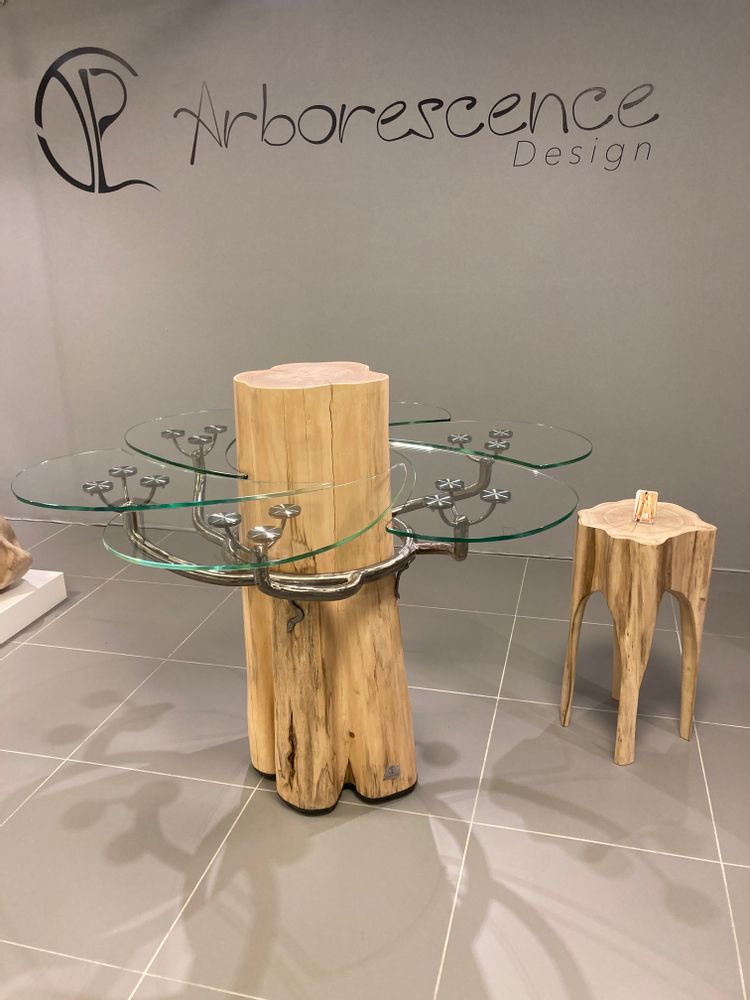 Tables Salle à Manger - table haute "Vibration" - ARBORESCENCE DESIGN