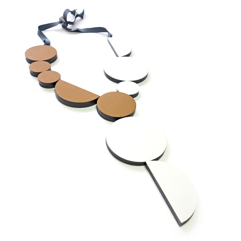 Jewelry - Leather jewelry - BAUHAUS necklace - SOPHIE • TERRIERE