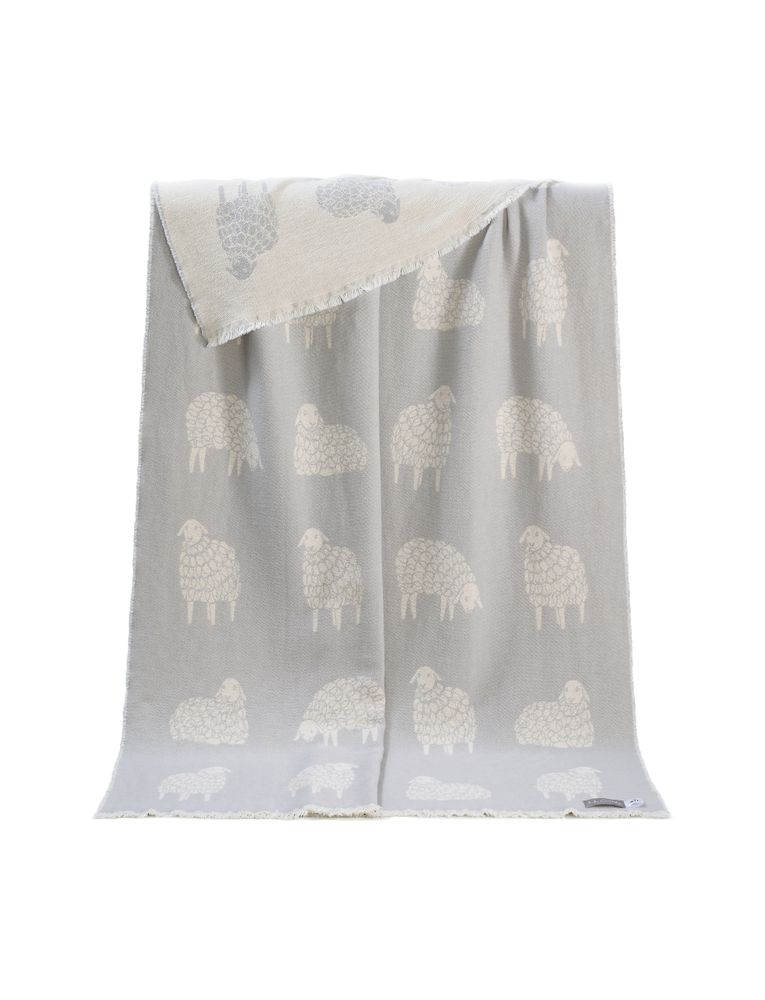 Throw blankets - NEW Mima Pure Cotton Throw - Available in Soft Black and Light Grey - 130 x 190 cm - J.J. TEXTILE LTD