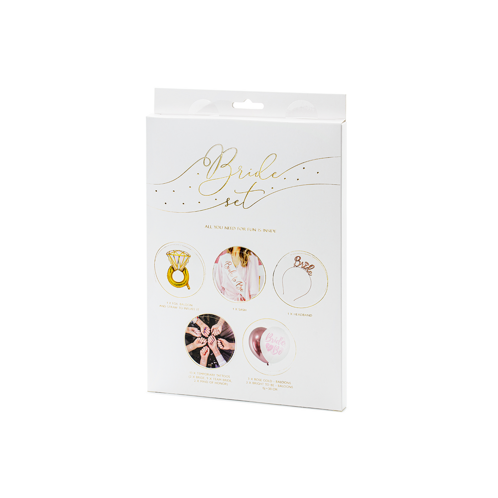 Cadeaux - Coffret de fête pour demoiselle d'honneur, mélange, Bride To Be Set d'accessoires de mariage, mélange,  Set cadeau Girl Gang Goodie Box - PARTYDECO