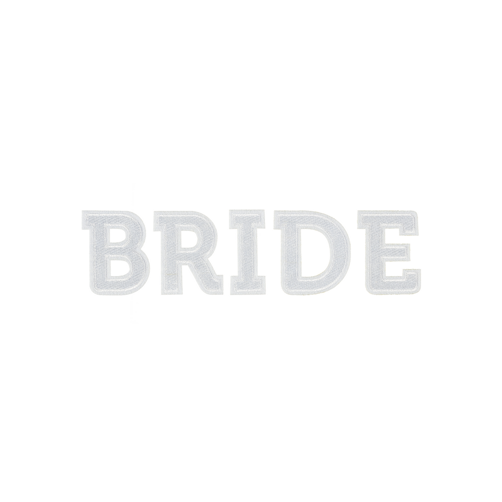 Gifts - Iron on patch Wedding: Bride, Babe, BRIDE, GROOM, Just Married - PARTYDECO