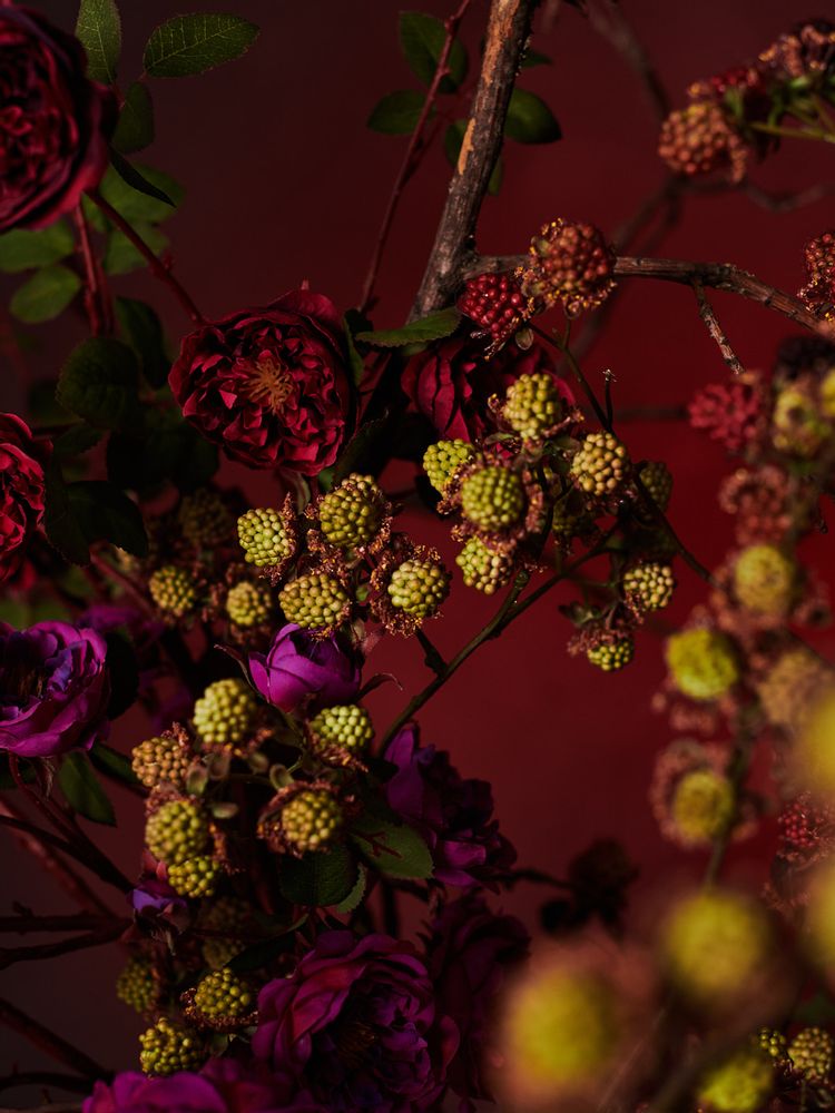 Décorations florales - AW22 Nuances de rouge - Silk-ka Des fleurs et des plantes artificielles pour la vie ! - SILK-KA
