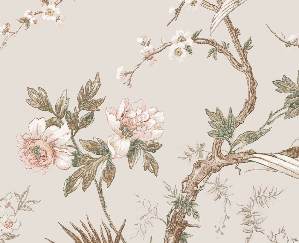 Other wall decoration - FLEURS DE PRUNIER scenic wallpaper - LE GRAND SIÈCLE