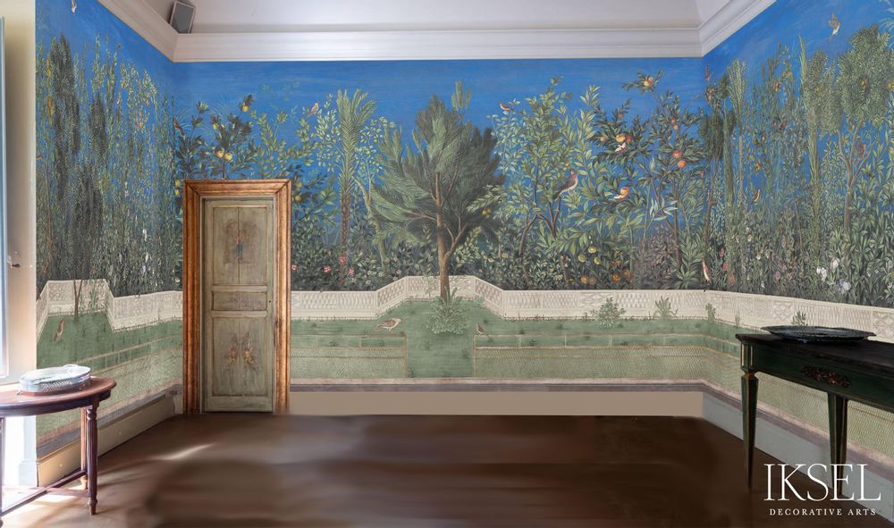 Papiers peints - Livia's Garden & Ceiling - IKSEL DECORATIVE ARTS